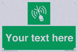 Custom sign safe condition Emergency position beacon